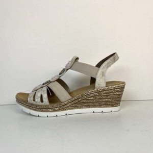 RIEKER 5115113 beige/guld