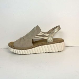 RIEKER 5116107 beige/guld